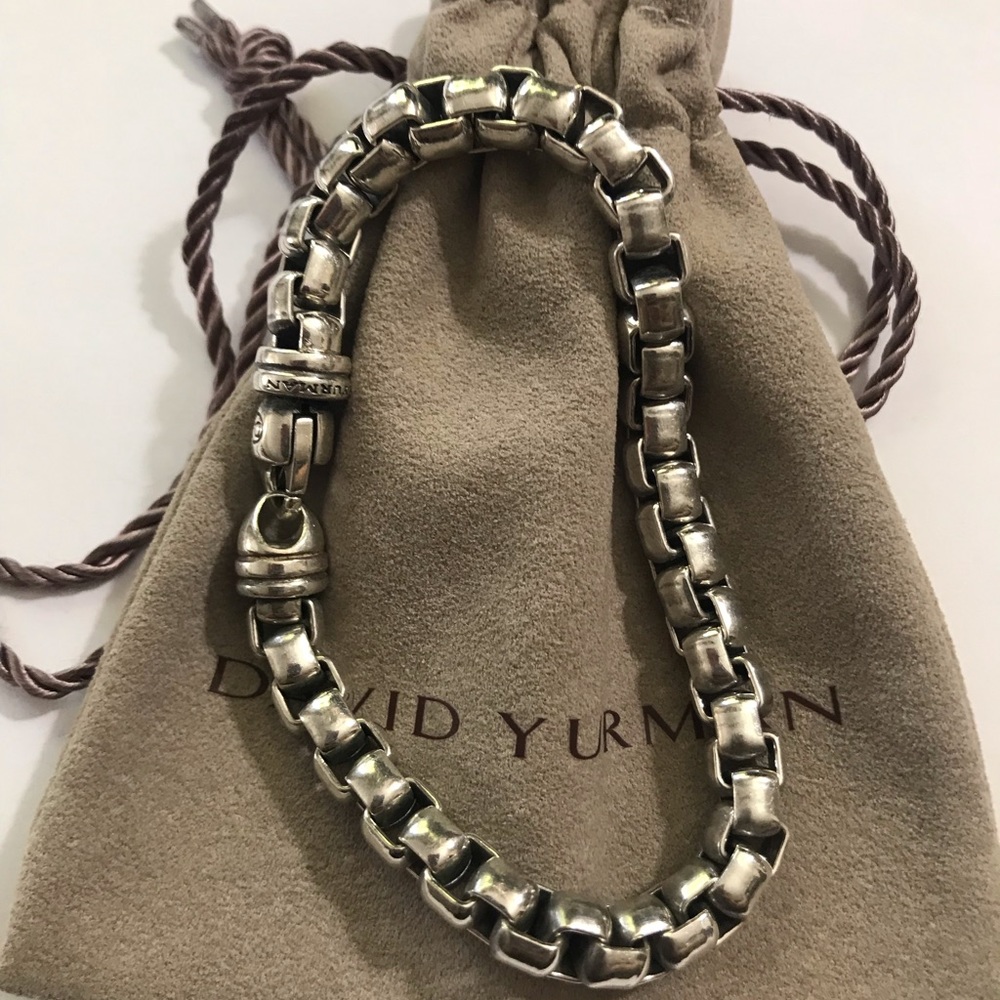 💯 David Yurman Extra Large box chain bracelet 71/4” 7mm